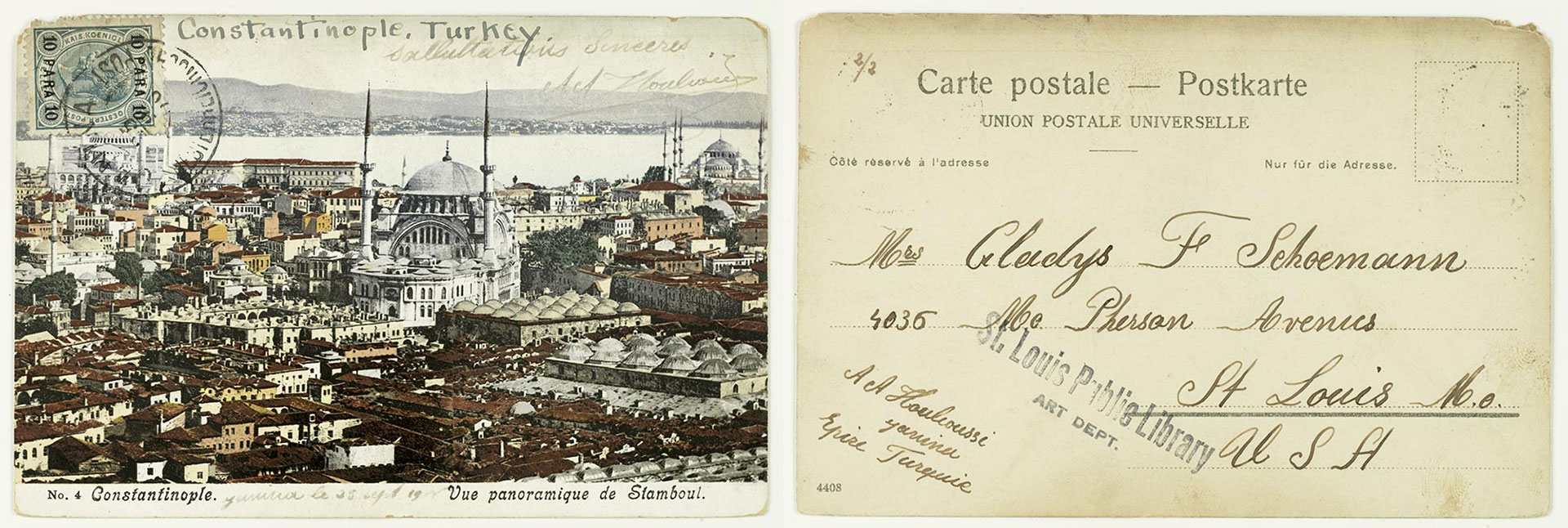 Constantinople, Bue panoramique de Stamboul ca. 1900