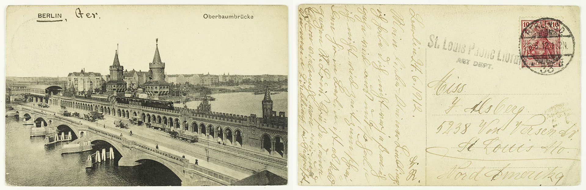 Berlin, Oberbaumbrücke ca. 1910