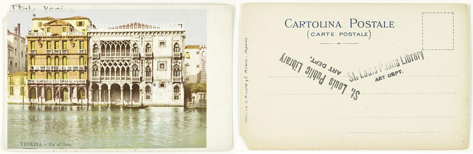 Ca' d' Oro - Venice, Italy ca. 1910